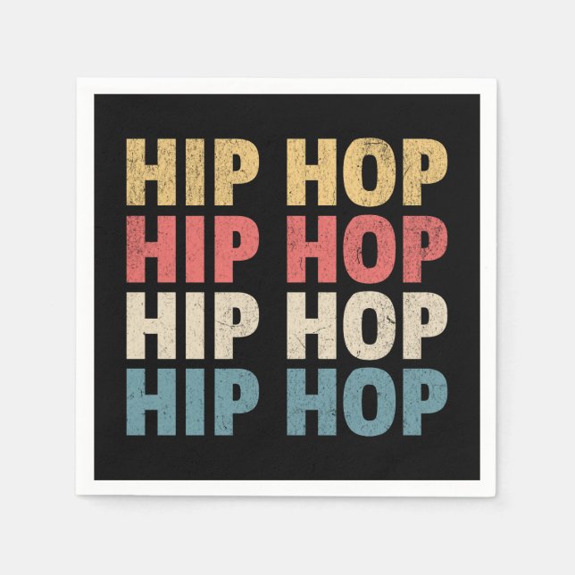 Hip Hop Musik Serviette (Vorderseite)