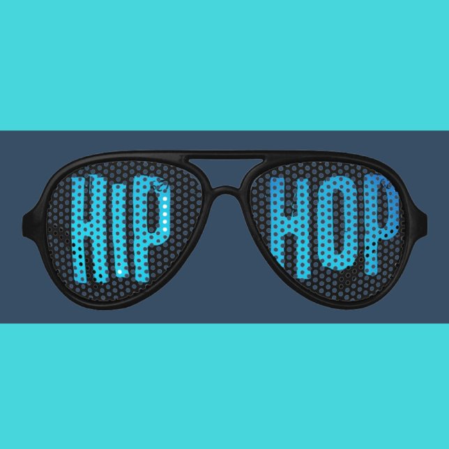 Hip-Hop Musik Tanz Blau schwarzen Schattierungen S Partybrille (Von Creator hochgeladen)