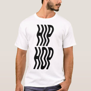 Hip-Hop-Musik-Typografie-Logodesign T-Shirt