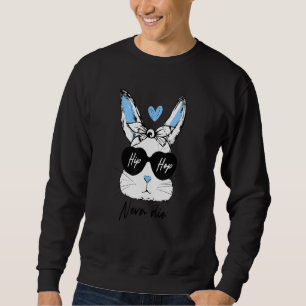Hip Hop Neva Die Funny Bunny Gefärbte Krawatte Glä Sweatshirt