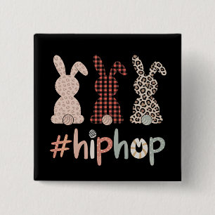 Hip Hop Osterhase Frühling Süß Button