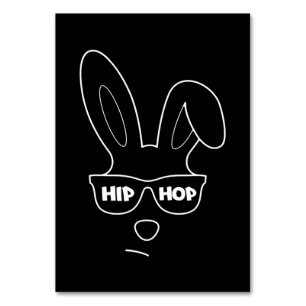 Hip Hop Ostersonne mit Sonnenbrille Funny Oster Tischnummer