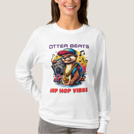 Hip Hop Otter mit Boombox Vibes T-Shirt
