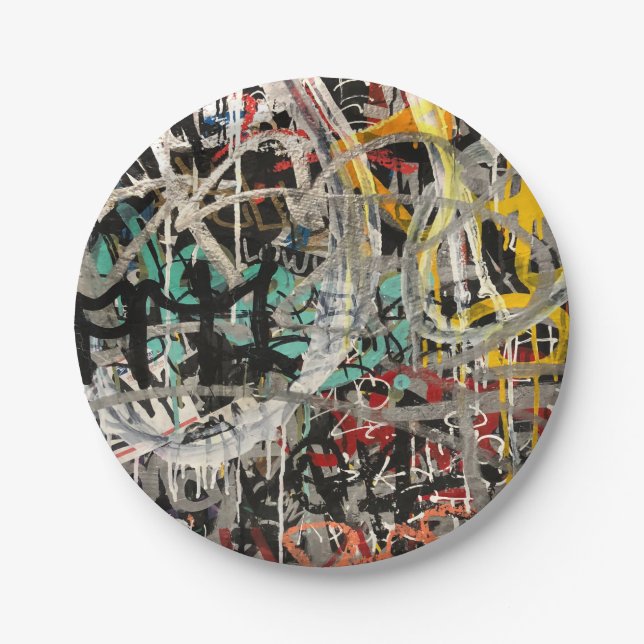 Hip Hop Pappteller (Vorderseite)