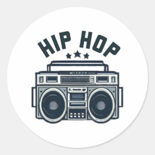 Hip-Hop Runder Aufkleber