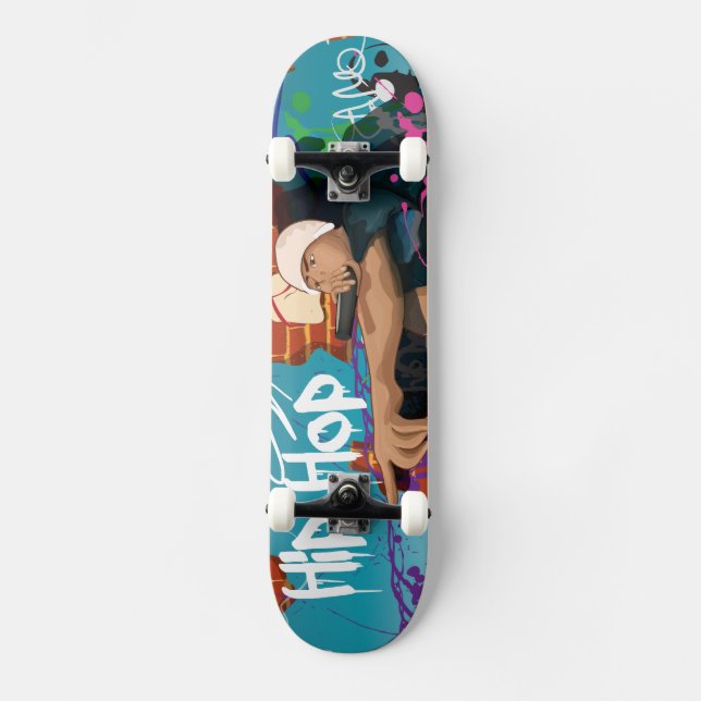 Hip Hop Sänger Skateboard (Vorderseite)