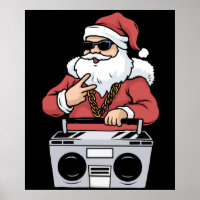 Hip Hop Santa Claus Gift Gangster Gettoblaster
