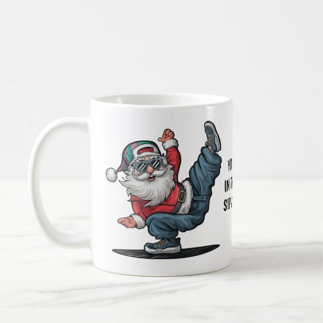 Hip Hop Santa Claus Kaffeetasse (Links)