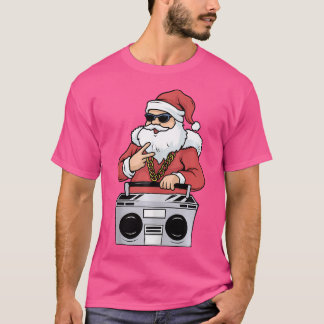 Hip hop Santa Claus Tshirt Gangster Christmas Ghet