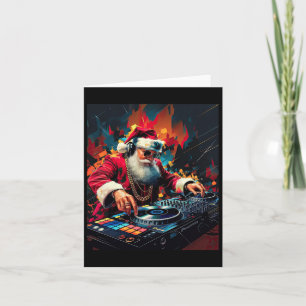 Hip Hop Santa Dj Weihnachten 2 Karte