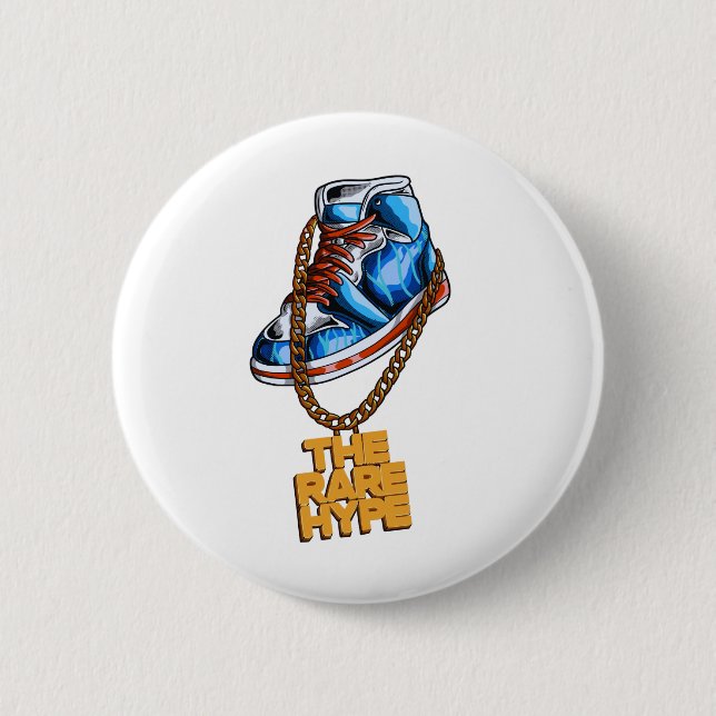 Hip Hop Schuhe Seltene Hype Kettenvektor Button (Vorderseite)