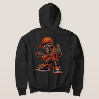 Hip Hop Skelett Grafik T-Shirt Hoodie