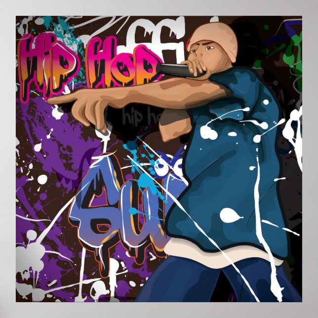 Hip Hop Star Poster (Vorne)