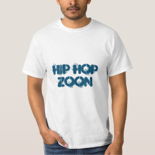 Hip hop T-shirt blanc à col rond pour hommes impr