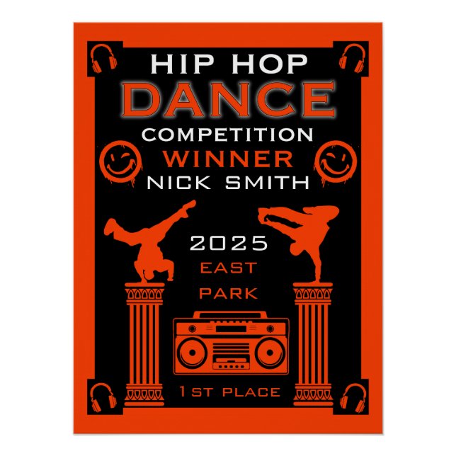 Hip Hop Tance Wettbewerb Poster (Vorderseite)