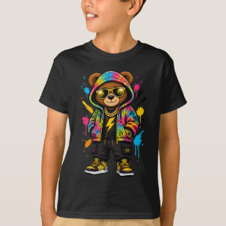 Hip Hop Teddy Bär Shirt | Cooler Bär T-Shirt