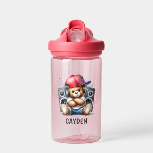 Hip hop Teddy Bear Bouteille d'eau personnalisée p