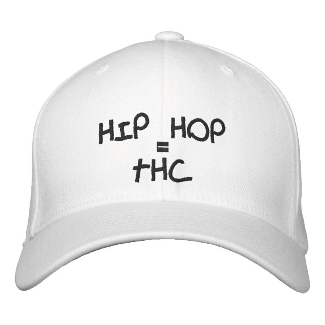 HIP HOP, =, THC BESTICKTE KAPPE (Vorderseite)