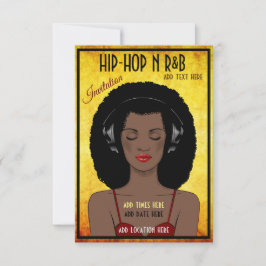 Hip Hop und R&B Einladungskarte