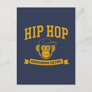 Hip Hop Underground Kultur Postkarte