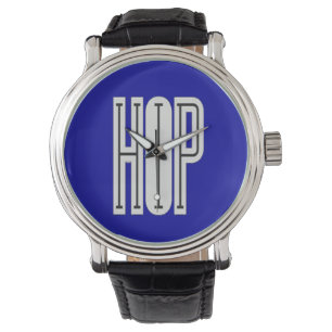 Hip Hop Watch (blau) Armbanduhr