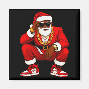 Hip Hop Weihnachtsmann Afroamerikanische Männer We Magnet