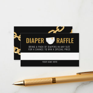 Hip Hop Windel-Raffleticket-Einschlusskarte Begleitkarte
