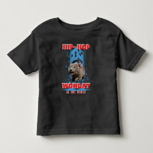 Hip Hop Wombat Lustige Musik Tier Kleinkind T-shirt