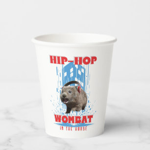 Hip Hop Wombat Lustige Musik Tier Pappbecher