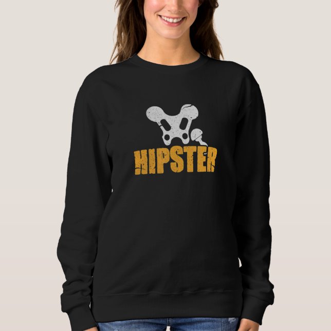Hip Replacement Hipster Hip Surgery Broken Bone Di Sweatshirt (Vorderseite)