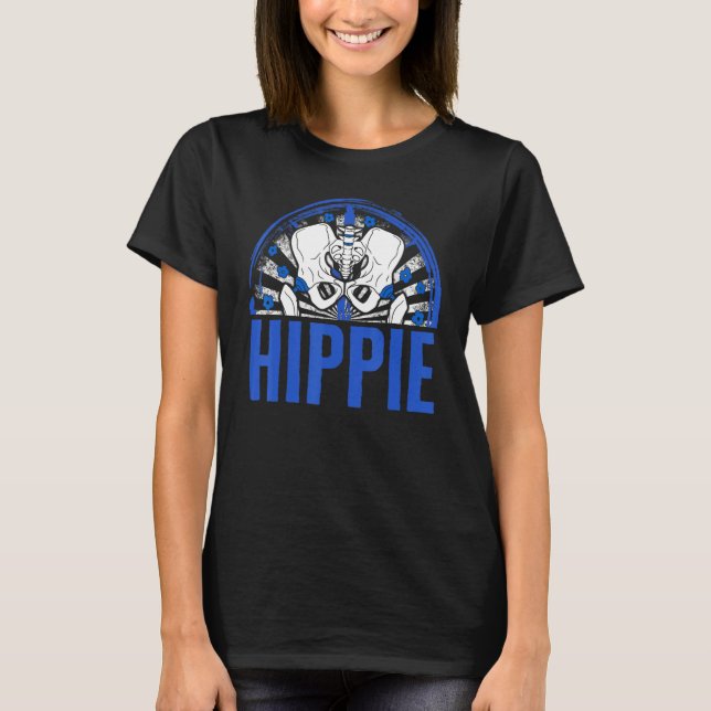 Hip Surgery Hippie Floral Bionic Broken Hip Replac T-Shirt (Vorderseite)