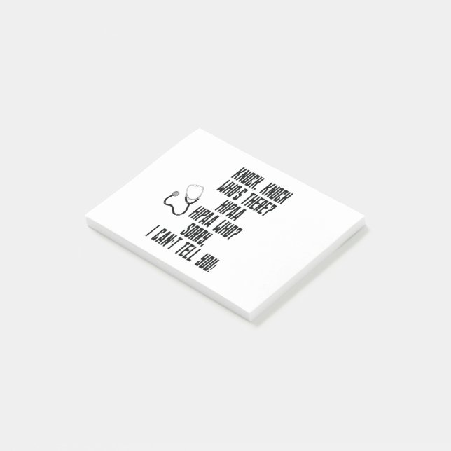 HIPAA-Spaß Post-it Klebezettel (angewinkelt)