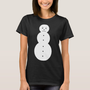 Hiphop Angry Snowman Weihnachten T-Shirt