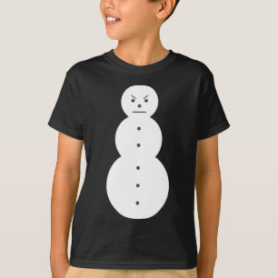 Hiphop Angry Snowman Weihnachten T-Shirt