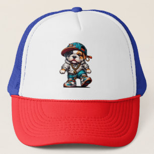 HipHop Bulldog Fun Streetwear Truckerkappe