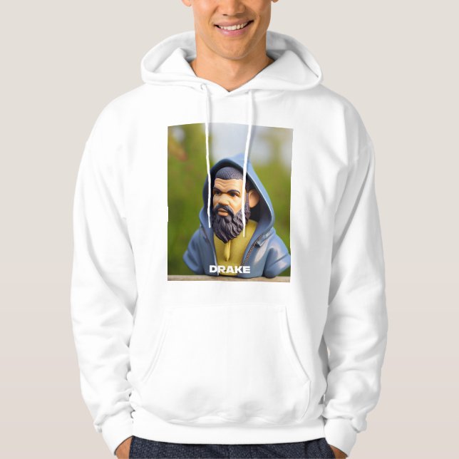 HipHop Drake Portrait Art Gnomis Foto Print Jigsa Hoodie (Vorderseite)