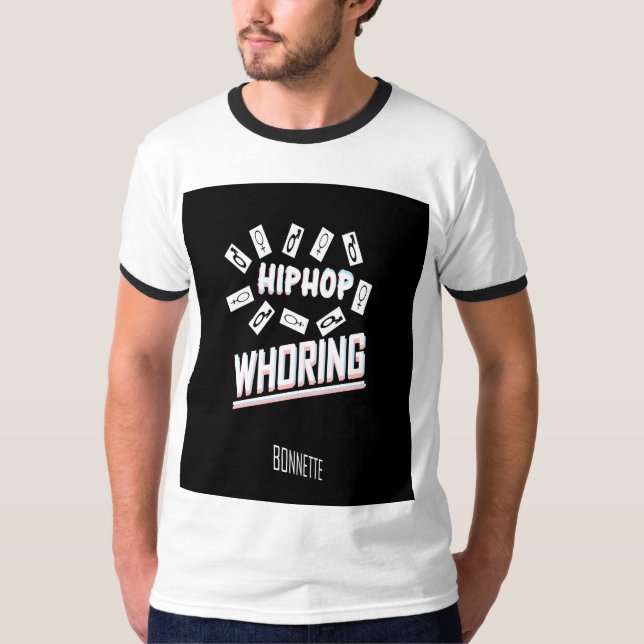 Hiphop-Hop-Klingelhemd T-Shirt (Vorderseite)