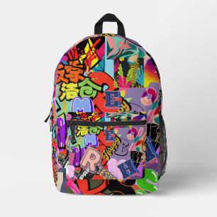 Hiphop-Rucksack Bedruckter Rucksack