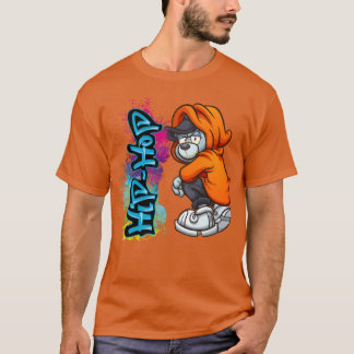 HiphopHiphop-Musikliebhaber Illustration Rapper Re T-Shirt