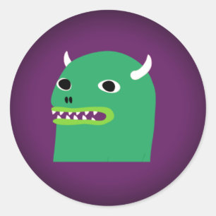 HipMonster-Stick Runder Aufkleber