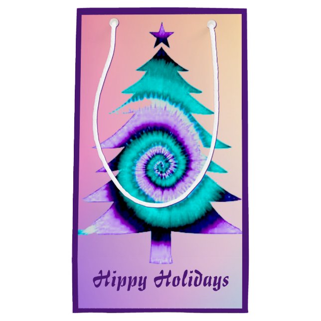 Hipp Holiday Gift Bag (Lila) Kleine Geschenktüte (Vorderseite)