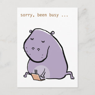 hipp-o (beschäftigt) - anpassen - postkarte