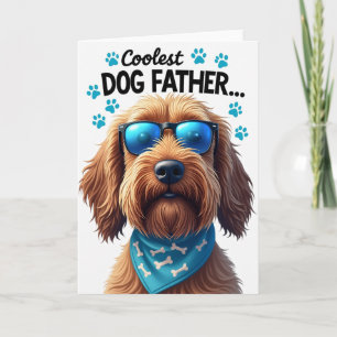 Hippe Hunde-Vater-Porträtkarte Karte
