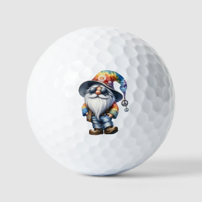 Hippi-Gnom Golfball (Vorderseite)