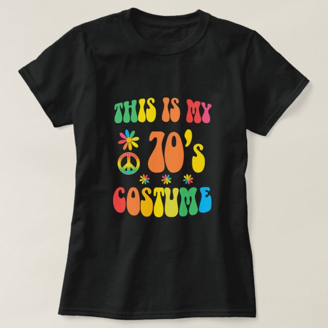 Hippie 70er Das ist mein 70er-Kostüm mit Daisy Pea T-Shirt (Design vorne)