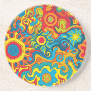 Hippie-Achterbahn Getränkeuntersetzer