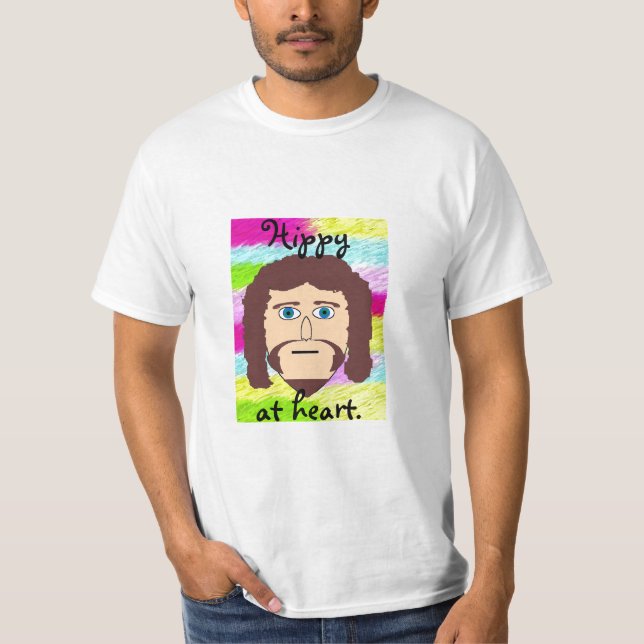 Hippie, am Herzen T-Shirt (Vorderseite)