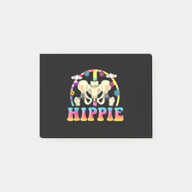 Hippie Angesagte Ersetzung Gemeinsame Operation Fu Post-it Klebezettel (Vorderseite)