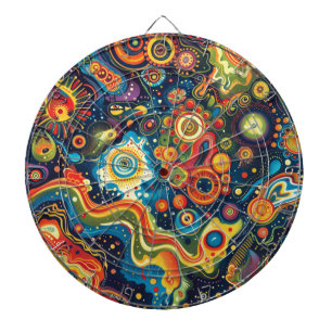 Hippie Art Dartboard Dartscheibe