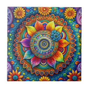 Hippie Art Keramik Tile Fliese